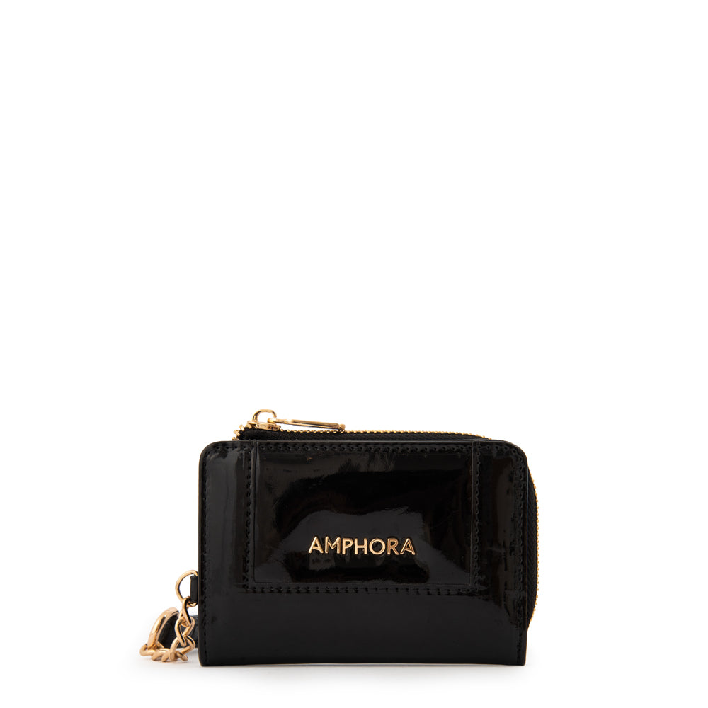 BILLETERA CHICA CRISTAL NEGRO