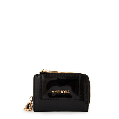 BILLETERA CHICA CRISTAL NEGRO