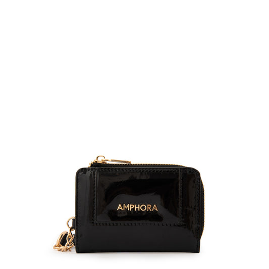 BILLETERA CHICA CRISTAL NEGRO