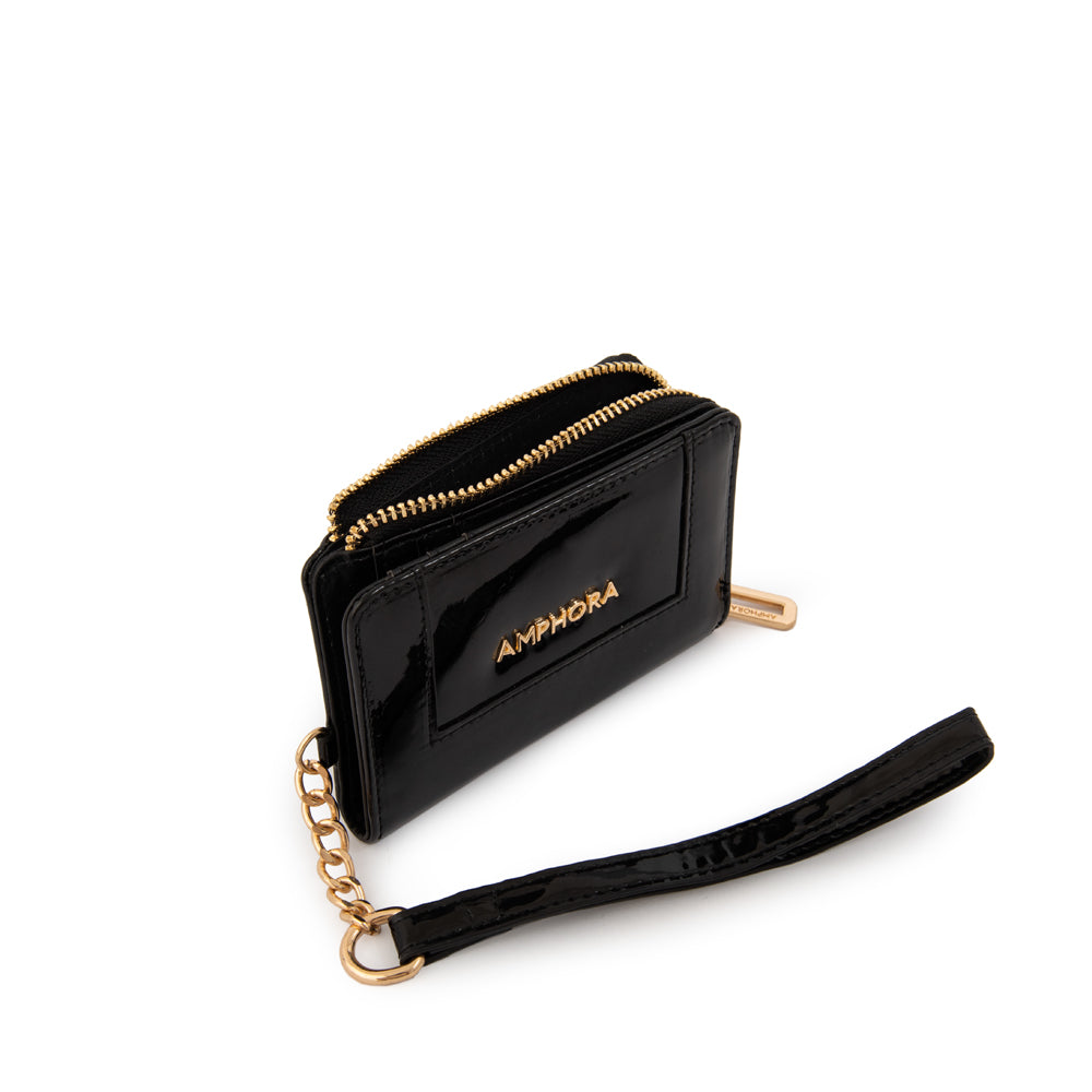 BILLETERA CHICA CRISTAL NEGRO