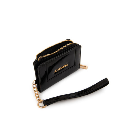 BILLETERA CHICA CRISTAL NEGRO