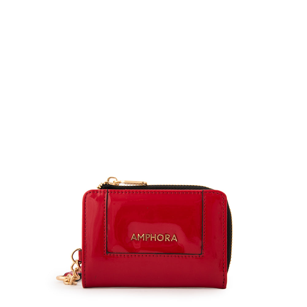BILLETERA CHICA CRISTAL ROJO