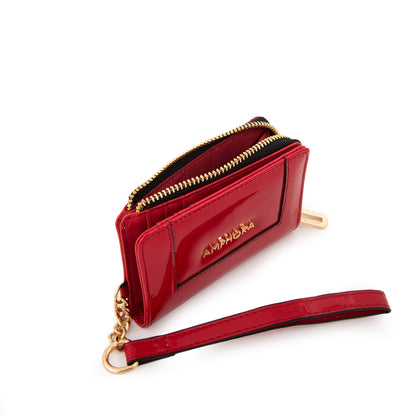 BILLETERA CHICA CRISTAL ROJO