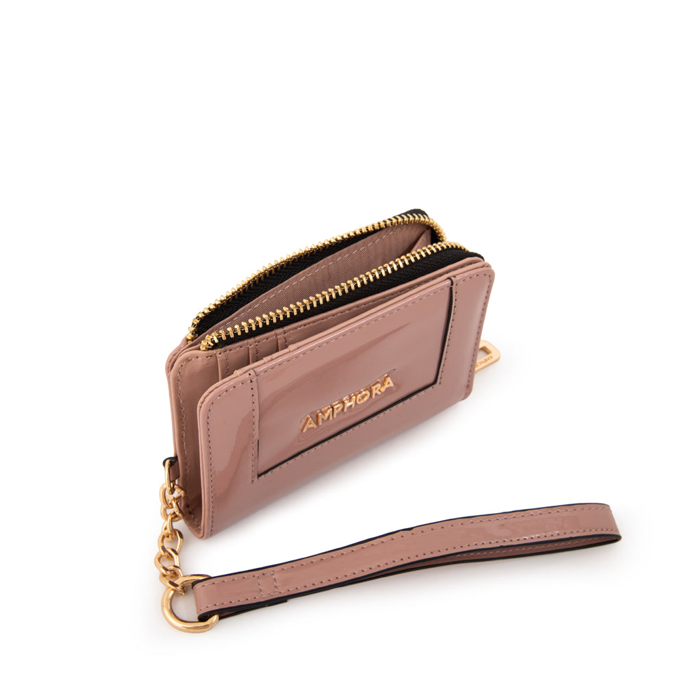 BILLETERA CHICA CRISTAL ROSA