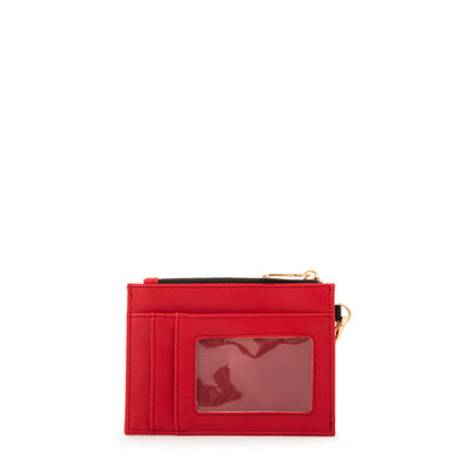 MONEDERO CON TARJETERO LULLABY ROJO