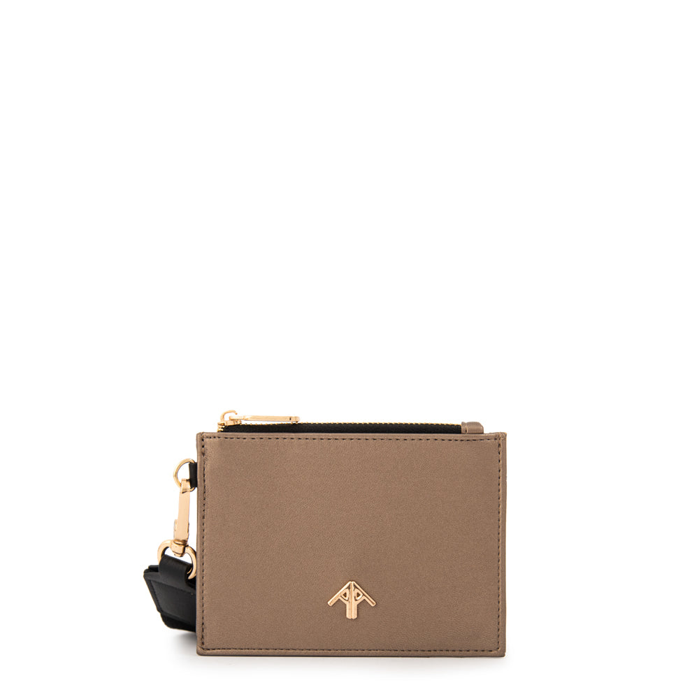 MONEDERO CON TARJETERO LULLABY PLATEADO