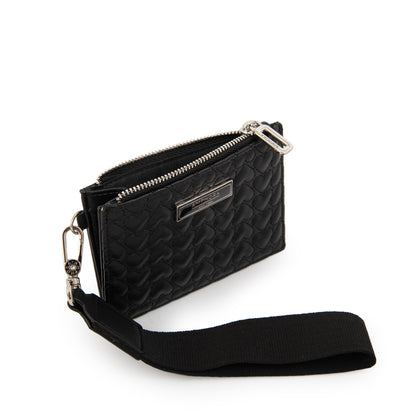 MONEDERO CON TARJETERO MIRYAM NEGRO