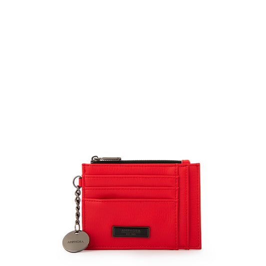 MONEDERO CON TARJETERO DILIAN ROJO