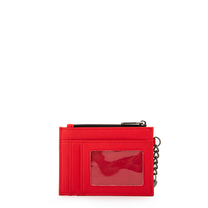 MONEDERO CON TARJETERO DILIAN ROJO