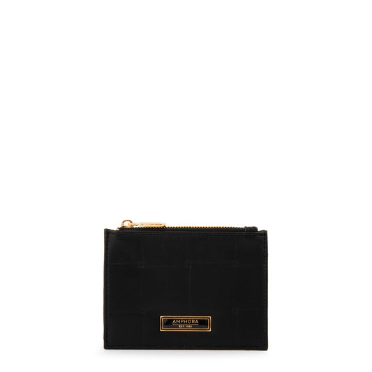 MONEDERO CON TARJETERO SABRINA NEGRO