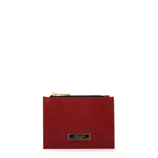MONEDERO CON TARJETERO SABRINA ROJO