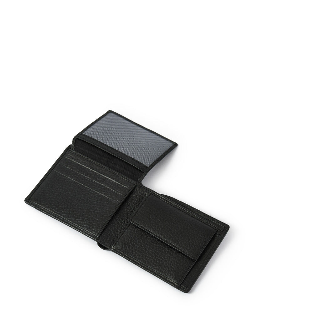 BILLETERA CUERO CON ALETA HERNAN NEGRO