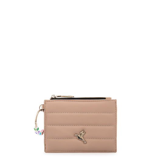 TARJETERO CON MONEDERO GALADRI BEIGE