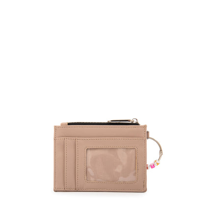 TARJETERO CON MONEDERO GALADRI BEIGE