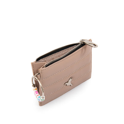 TARJETERO CON MONEDERO GALADRI BEIGE