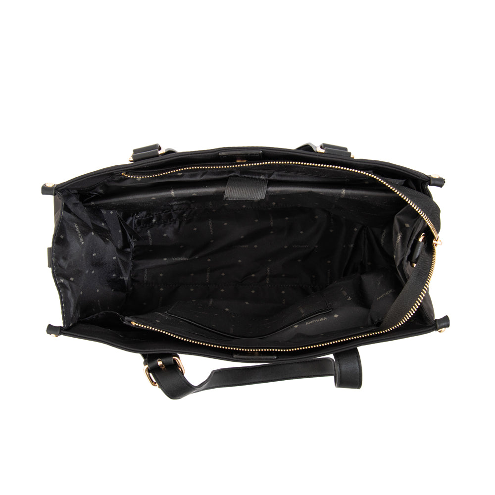 CARTERA PORTA NOTEBOOK 13" FIORELA NEGRO LISO