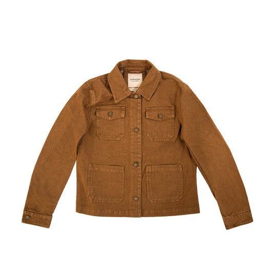 CHAQUETA JEAN JANIS MARRÓN