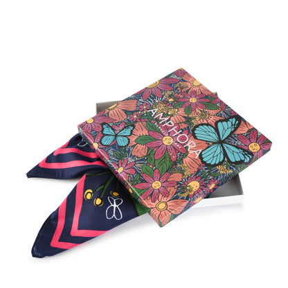 PAÑUELO GRANDE PAPILLON VIOLETA