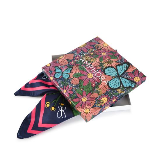 PAÑUELO GRANDE PAPILLON VIOLETA