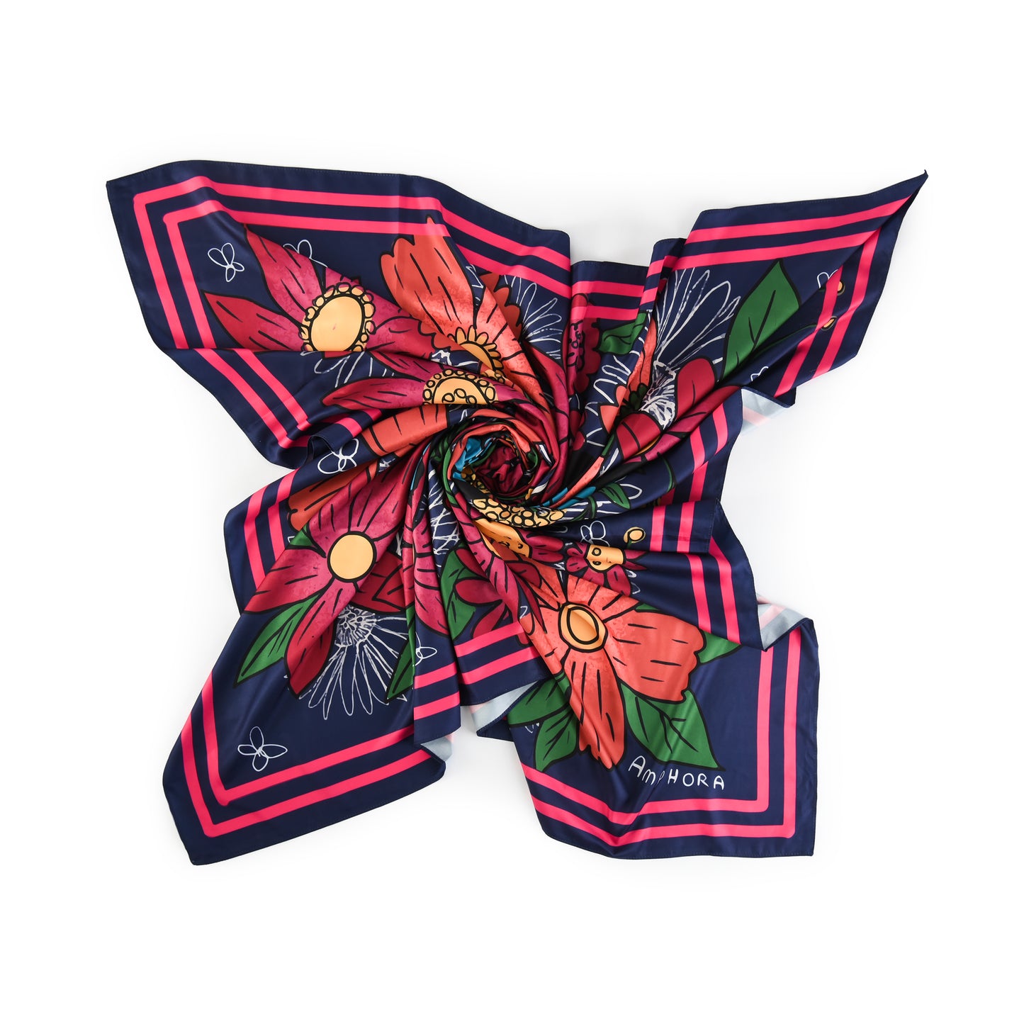 PAÑUELO GRANDE PAPILLON VIOLETA