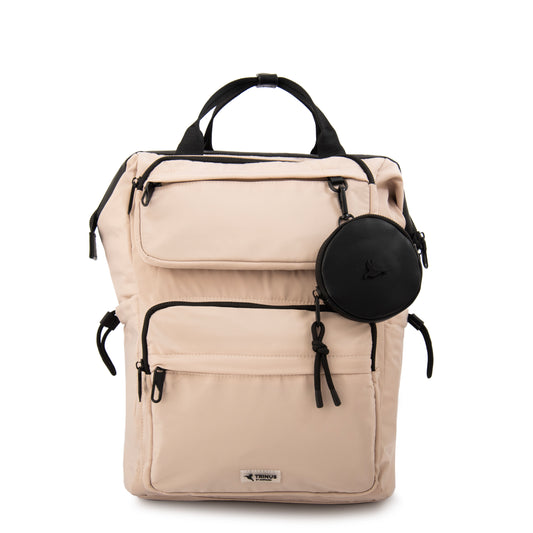 MOCHILA PORTA NOTEBOOK 15" PILAR BEIGE