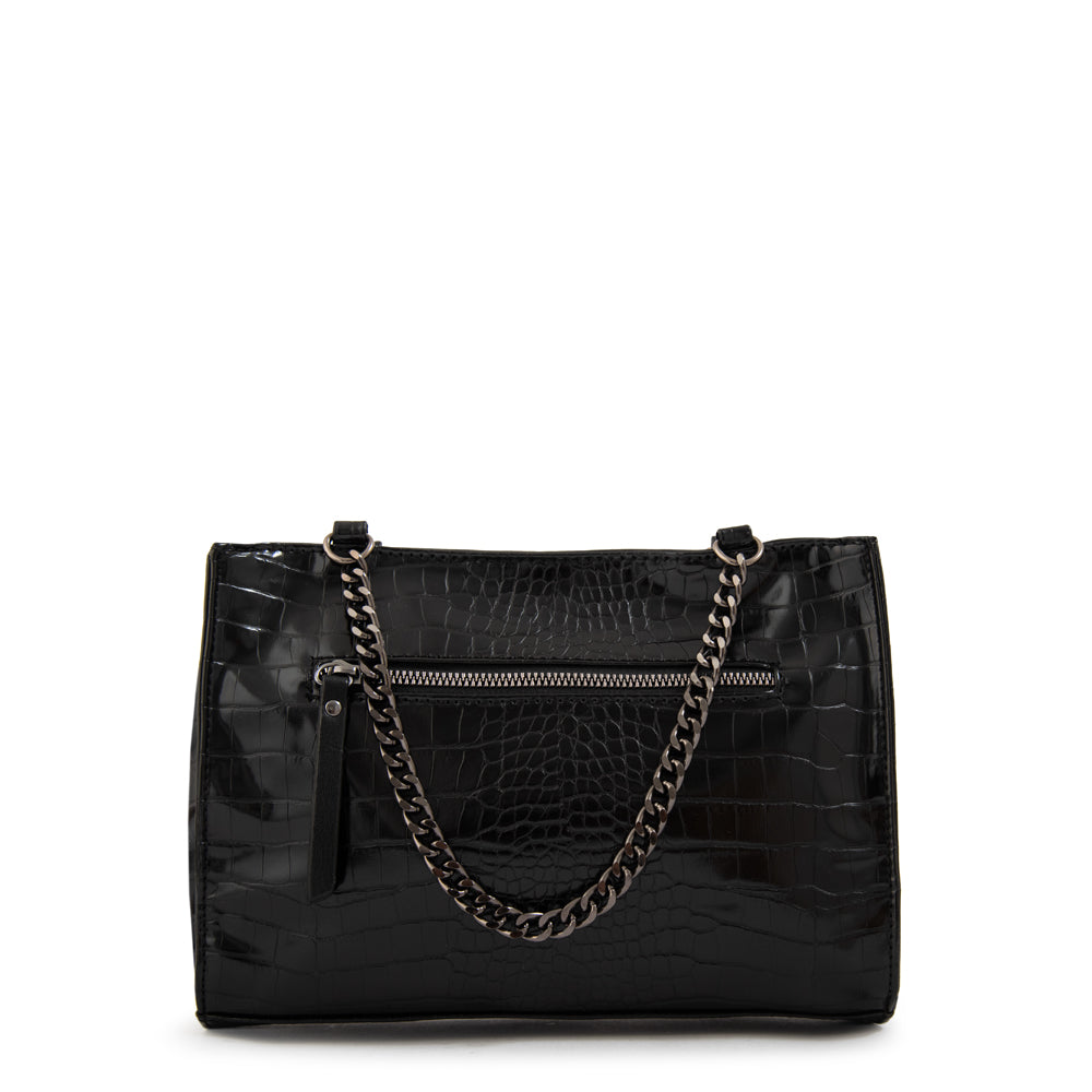CARTERA POLARIS NEGRO CROCCO