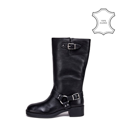 BOTA BIKER POLA NEGRO