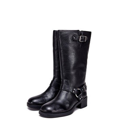 BOTA BIKER POLA NEGRO