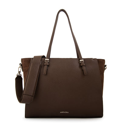 CARTERA PORTA NOTEBOOK SAMANTHA MARRÓN