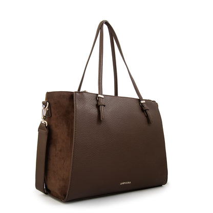 CARTERA PORTA NOTEBOOK SAMANTHA MARRÓN