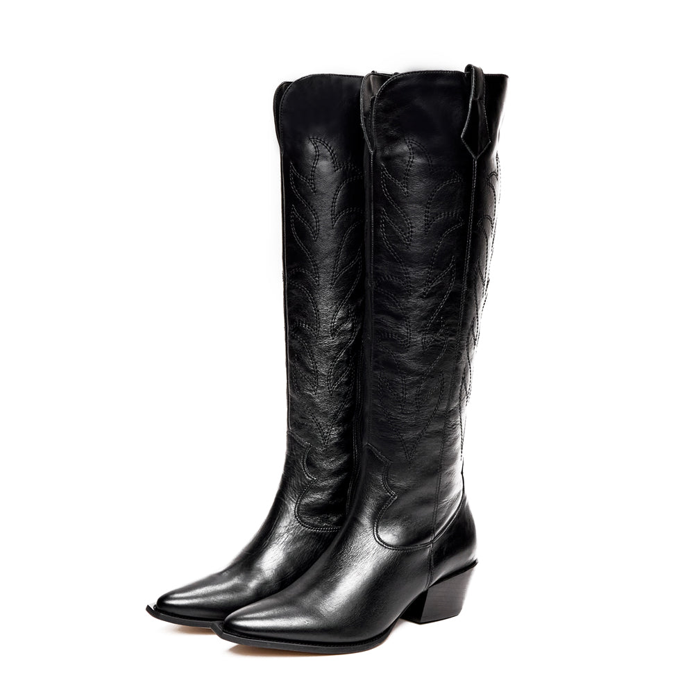 BOTA CAÑA ALTA WEST NEGRO