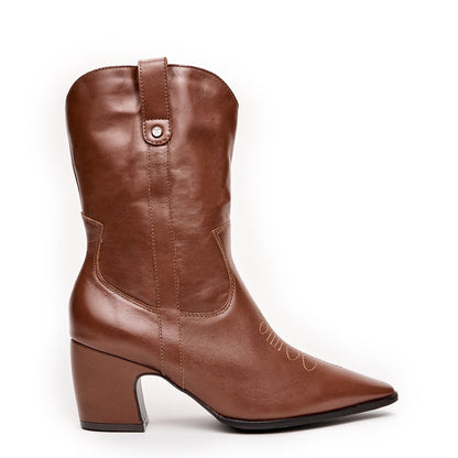 BOTA CAÑA MEDIA AZALEA MARRÓN