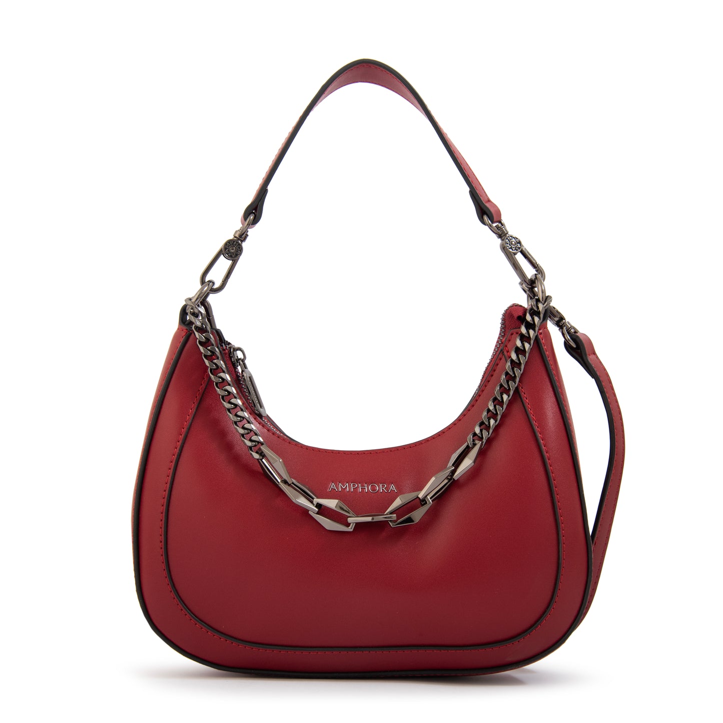 CARTERA CORTE OVAL VANITY BORDÓ