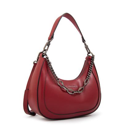 CARTERA CORTE OVAL VANITY BORDÓ